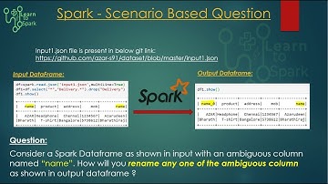 Spark Scenario Based Question | Deal with Ambiguous Column in Spark | Using PySpark | LearntoSpark