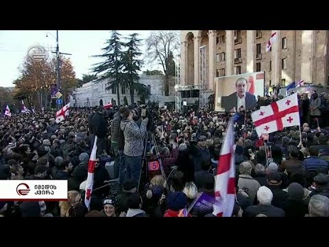 გრიგოლ ვაშაძის სახელმწიფოს მართვის გეგმა და მიხეილ სააკაშვილის ვირტუალური სიტყვა მოკრძალებულ აქციაზე