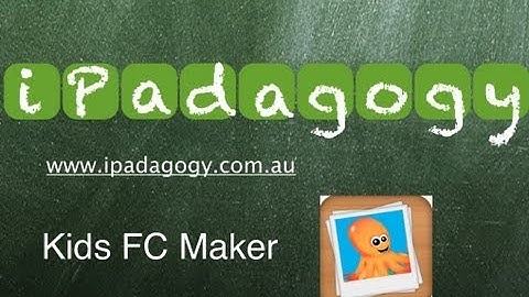 iPadagogy - App Review - Kids Flashcard Maker Tutorial