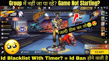 You Have Been Detected With Prohibited Behavior and Are Unable To Play In Teams Until / FF Blacklist