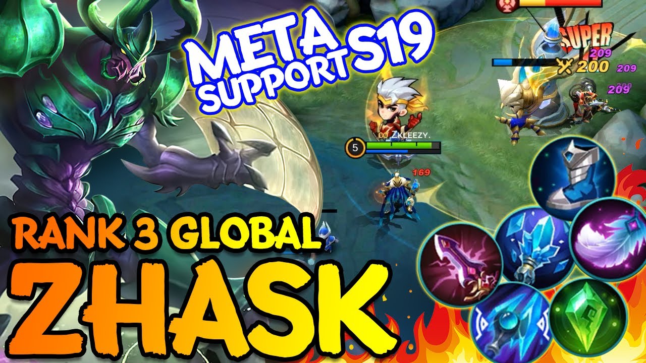 NEW Meta Zhask S19 | Best Build Zhask 2021 | Top Global Zhask ~ MLBB