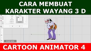 CARA MEMBUAT KARAKTER WAYANG ANIMASI 3D TOKOH TOGOG screenshot 1