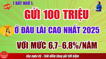 [Bất Ngờ]: Gửi 100 Triệu Ở Đâu Lãi Cao Nhất 2025 ? Với Mức 6,7–6,8%Năm!
