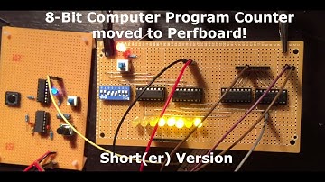 Perfboard 8-bit computer build - Part 2(SHORTer VERSION)  (Program Counter Finished)