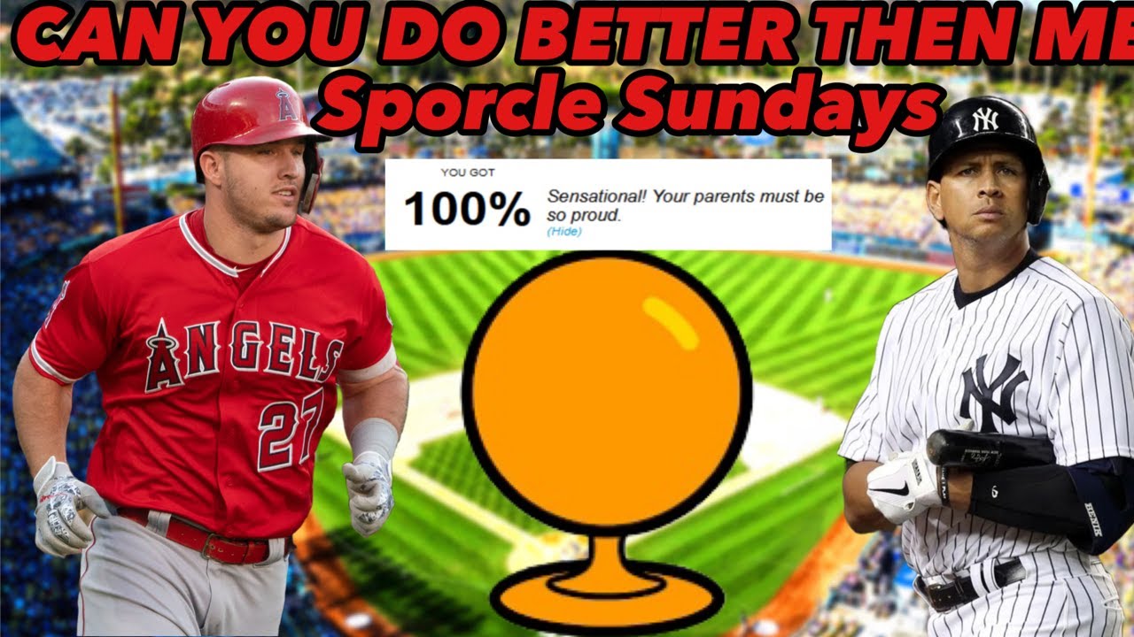 MLB ALL STARS QUIZ EPISODE 4 OF SPORCLE SUNDAYS YouTube