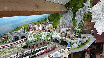 building track, modelbaan, anlage H0 part 87 c rails trix