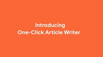 Presenting AI One-Click Article Writer - Generate 2,000-word article in just one-click!