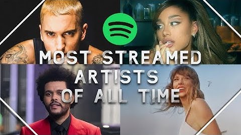 Most Streamed Artists of All Time (on Spotify)