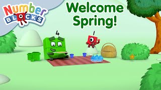 numberblocks spring time spring learn to count