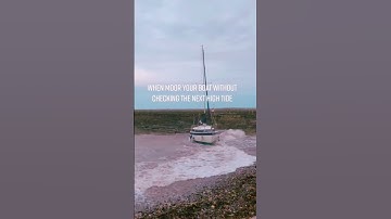 When you forget to check the tides before you Moor your boat