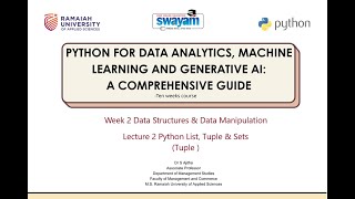 WEEK 2 - LECTURE 2 - PYTHON LIST, TUPLE & SETS (TUPLE) Wealth