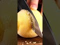 Cutting a FROZEN Lemon is so satisfying! ❄️🍋 #asmr