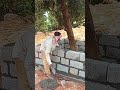 Perfect Brick Alignment 😍 Wall Construction Work #Viral