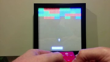 Breakout running on a SmartMatrix display