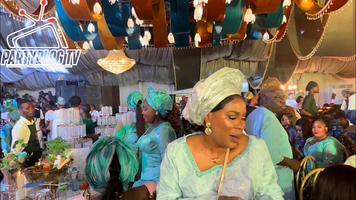 FATHIA BALOGUN SHOW OFF DANCING SKILLS AT GOD DAUGHTER FAIZAH WEDDING CEREMONY 