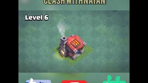 Builder Barracks Builder Hall Level 1 to max #coc #shorts