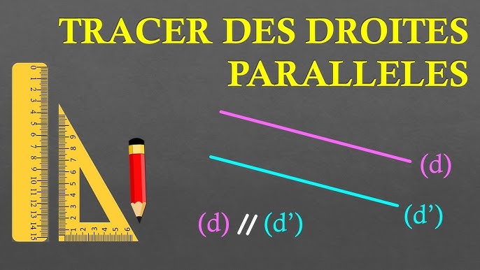 Tracer une parallèle avec une réquerre 