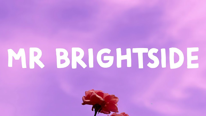 Mr. Brightside Lyric Video version - Lyric Video performance video thumbnail