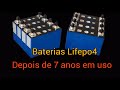 Baterias Lifepo4 - depois de 7 anos em uso contínuo