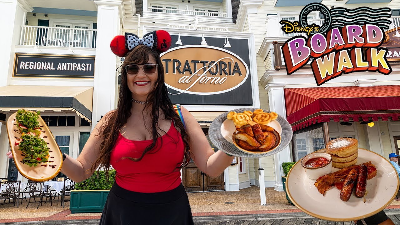 Trattoria al Forno BREAKFAST feast 🥞 Disney World Boardwalk food review