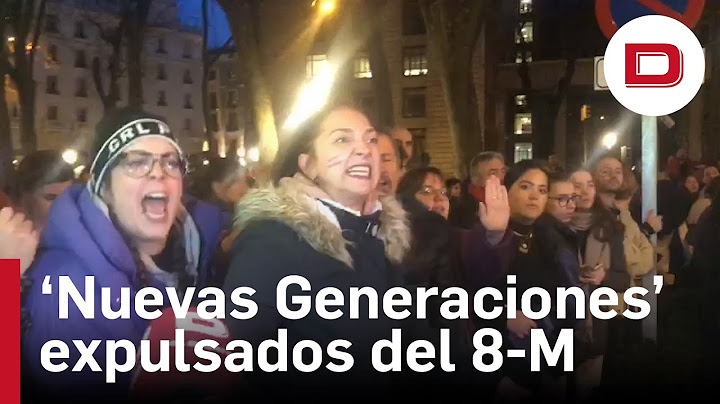 NNGG del Partido Popular, expulsados de las manifestaciones del 8-M entre insultos