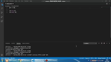Django Template configuration with HTML on VS Code
