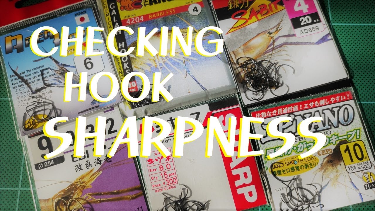 shrimp hook SHARPNESS check ความคมของเบ็ดกุ้ง Lưỡi câu tôm sắc bén