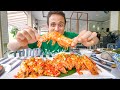 Giant FRIED GARLIC SHRIMP!!! Best Food From The DEEP Sea!