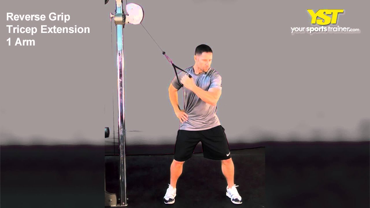 One Arm Reverse Grip Tricep Extension