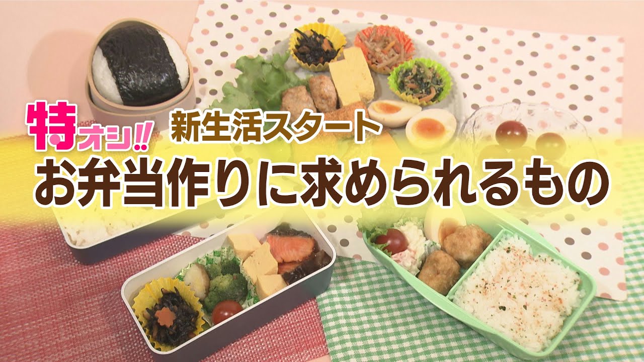 特オシ 「新生活スタート！いまお弁当作りに求められるもの」