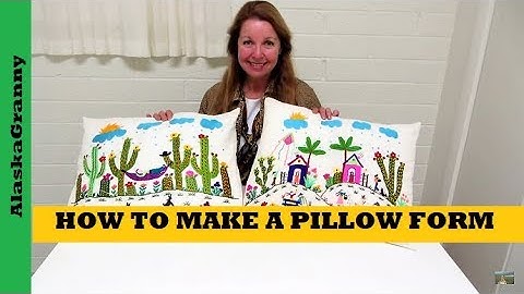 How To Make A Pillow Form Simple Sewing Project