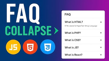 How to create HTML CSS JS FAQ Collapse Sinhala | Web Advisor