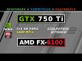 CS2 Benchmark - AMD FX-6100 + GTX 750 Ti + 8 GB RAM DDR3 1600 MT/s - 1280x960 - COMPETITIVE SETTINGS