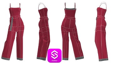 Style 3D Tutorial - How to Make a JUMPSUIT #style3d #fashion #tutorial #marvelousdesigner