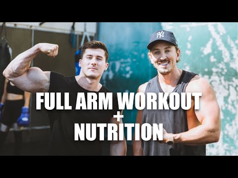 Full Arm Workout & Vegan Nutrition Tips | Vegan bodybuilding | Nimai Delgado & Simon Hill