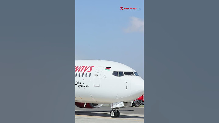 Our newest Boeing 737-800 receives a water cannon salute as it lands at JKIA, Nairobi