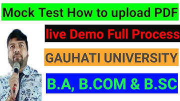 HOW TO DOWNLOAD QUESTION PAPER AND UPLOAD PDF ANSWER SHEET FULL PROCESS