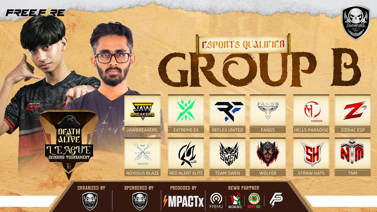 [🔴LIVE] DEATH or ALIVE L.S. Tournament || TIER 1 QUALIFER || GROUP B ft ...