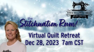 Let's Get Cutting!  The Stitchuation Room! Dec 28, 2023