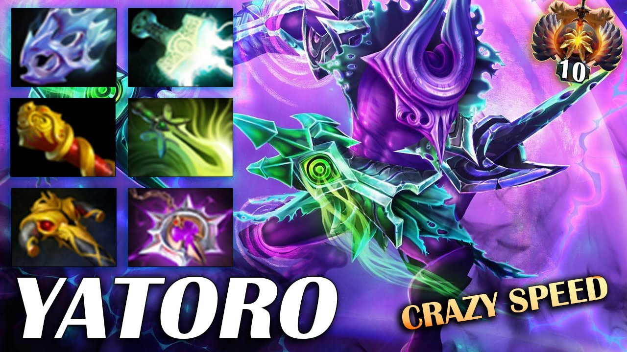 YATORO [Faceless Void] - IMBA CARRY - Crazy Attack Speed Build Bash God Destroy Pub Game 22 Kills