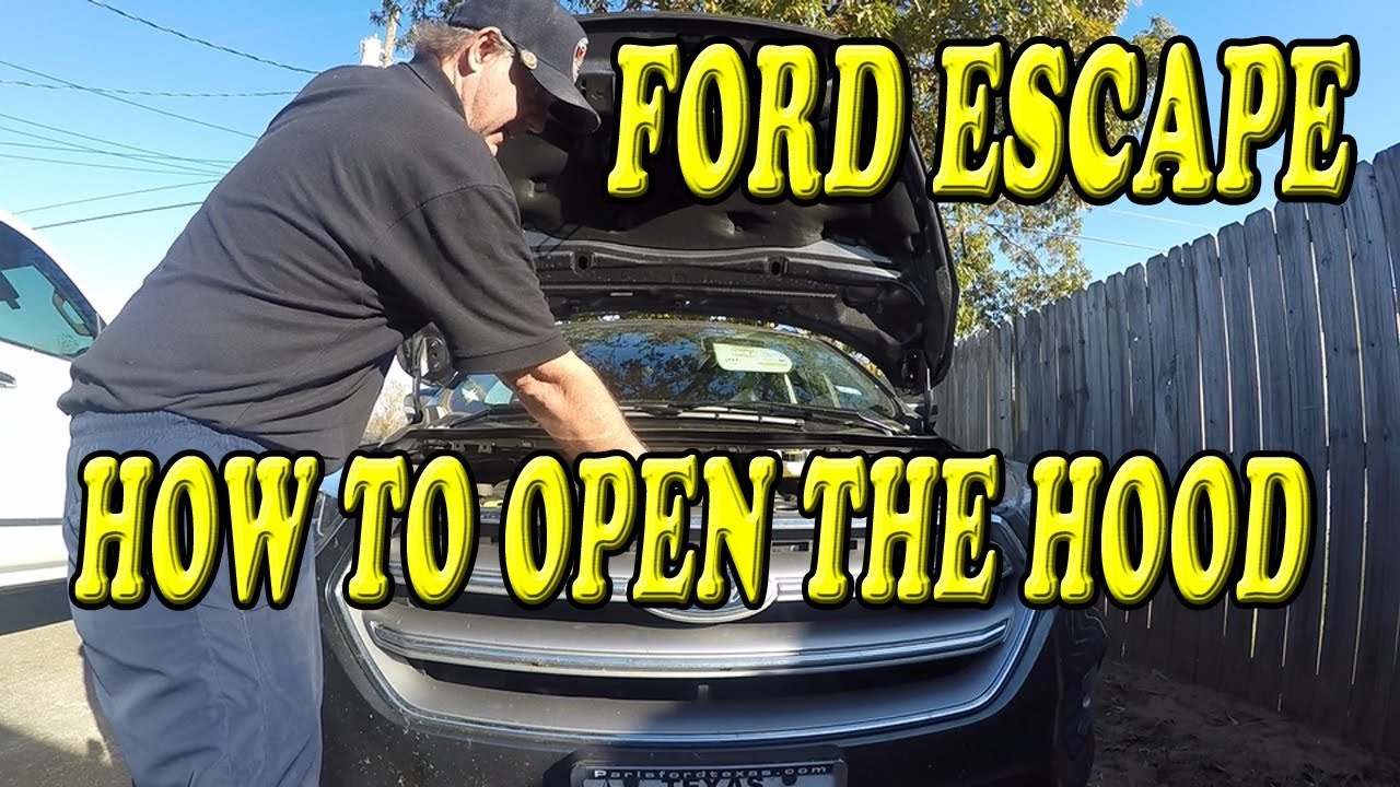 Ford Escape How To Open The Hood