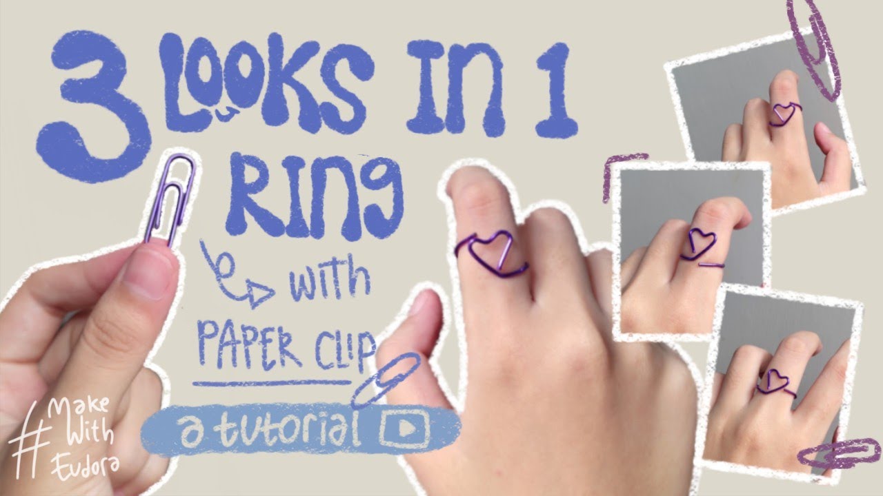 Diy Paper Clip Ring | TikTok