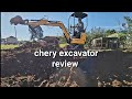 Chery 1 ton chinese mini excavator review