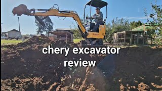 chery 1 ton chinese mini excavator review