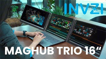 MagHub Trio 16” – Turn Your Laptop into a Triple-Screen Workstation