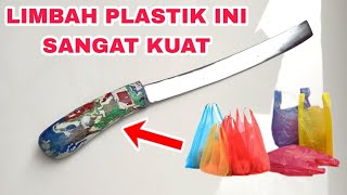 CARA MEMBUAT GAGANG GOLOK DARI LIMBAH KANTONG PLASTIK @bangsyam22