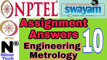 Engineering Metrology || week 10 assignment 10 || Nptel