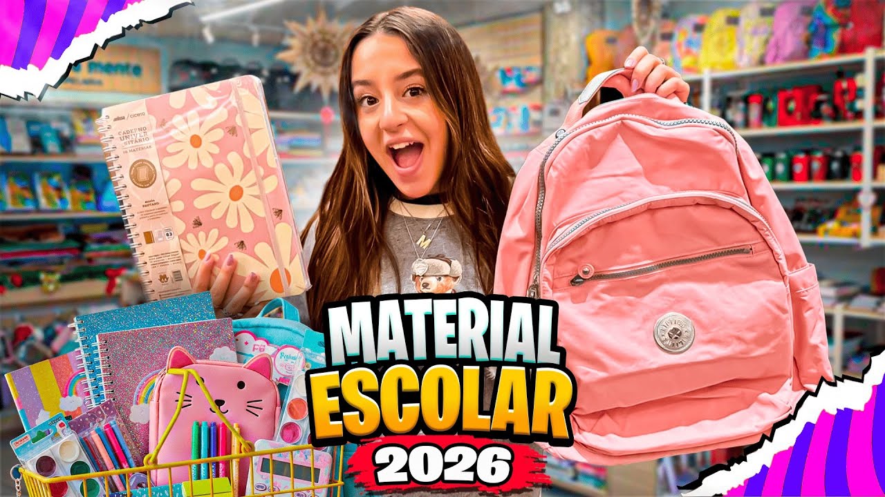 COMPRANDO O MATERIAL ESCOLAR 2026 ! 
