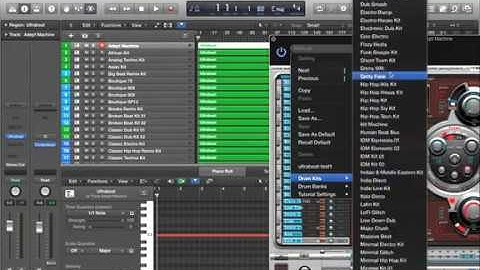 All Logic Pro X Ultrabeat drum kits organised by note