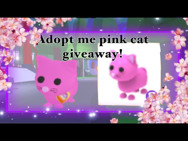 Neon Pink Cat Adopt Me Roblox In 2020 Pink Cat Neon Pink Adoption - how to make neon in adopt me roblox 2020 youtube